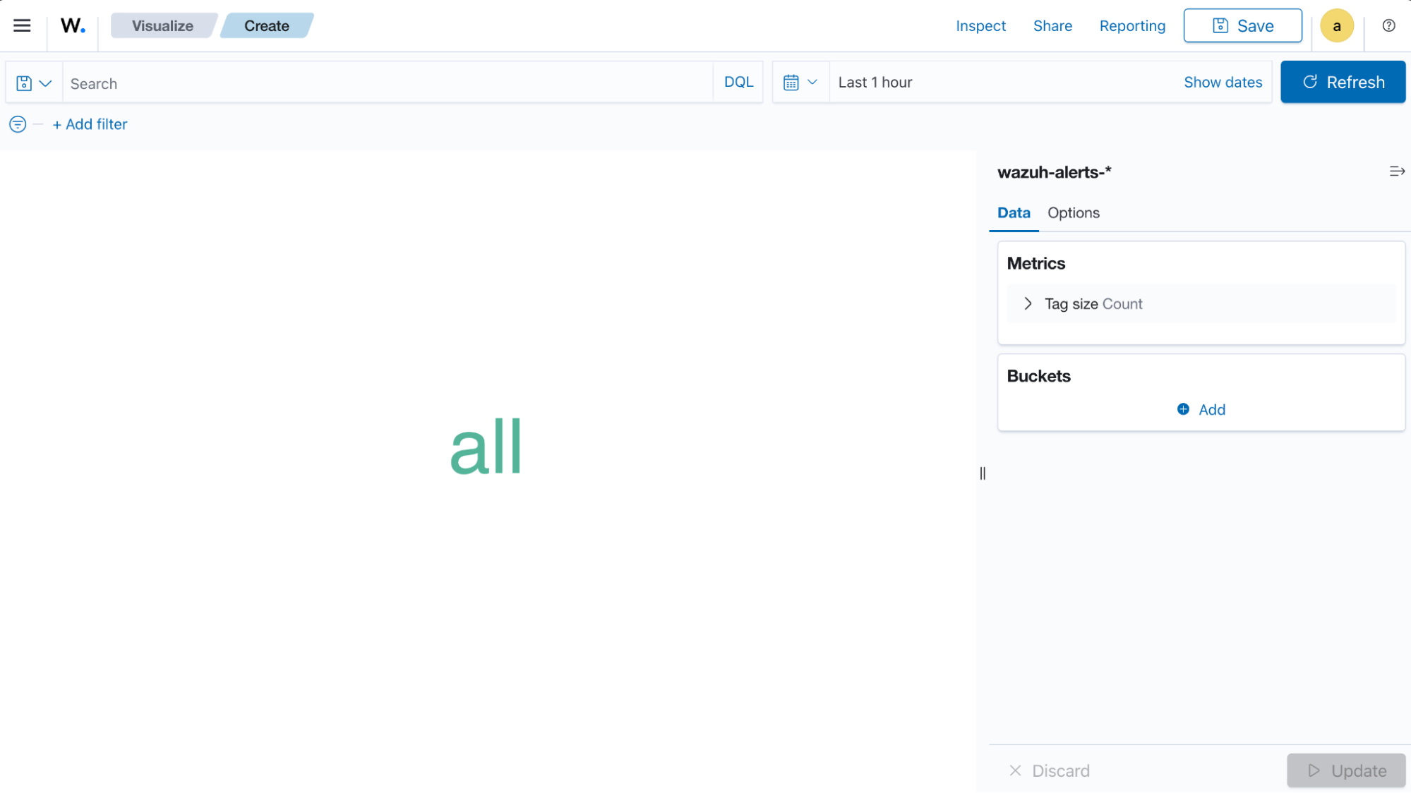 Create tag cloud visualization