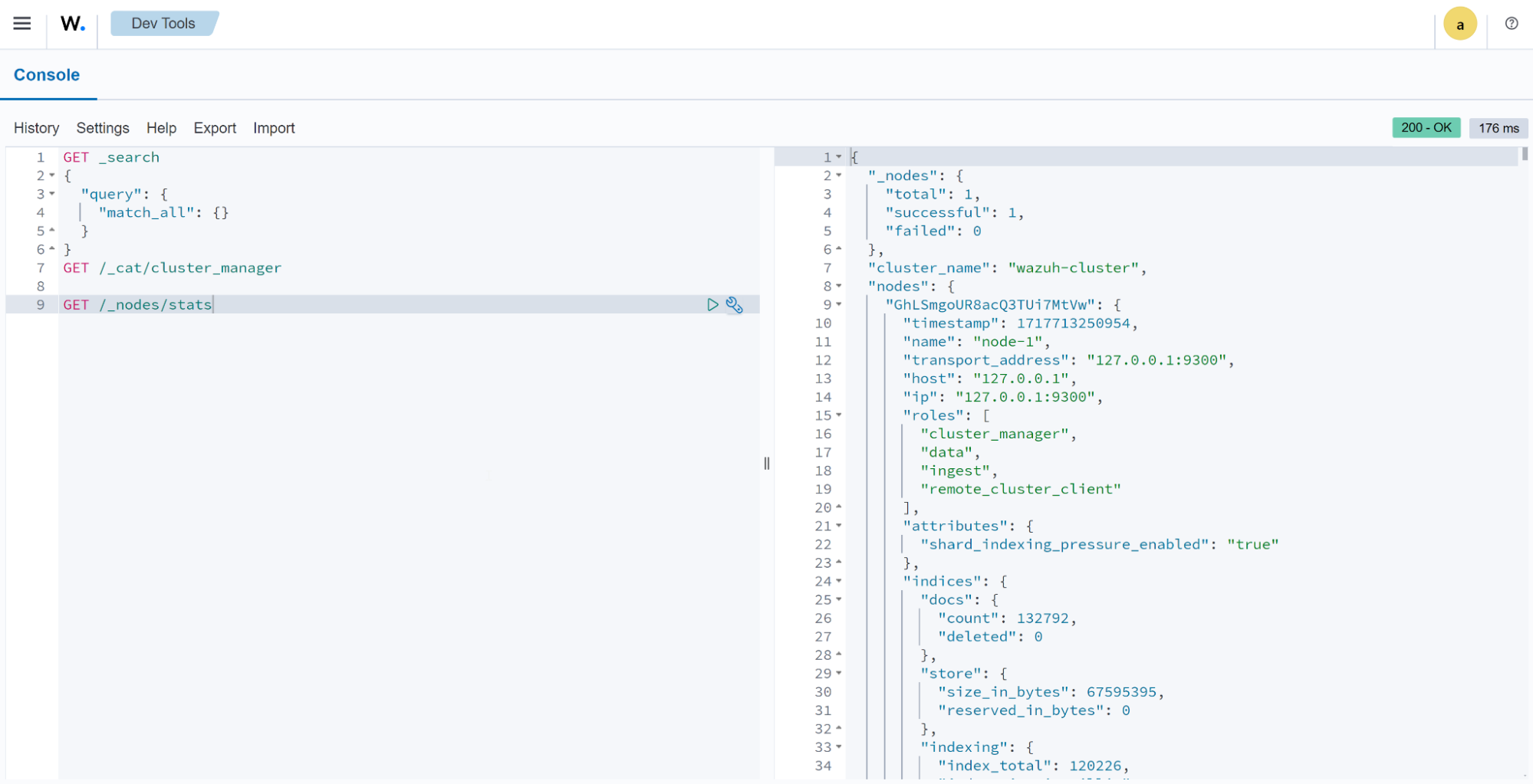 Navigating the Wazuh dashboard: Dev tools