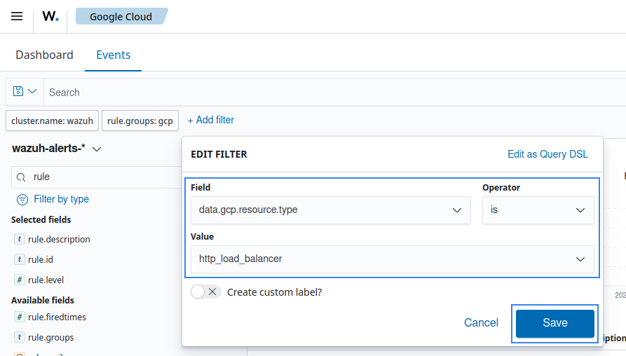 Query Logs Explorer – Load balancer