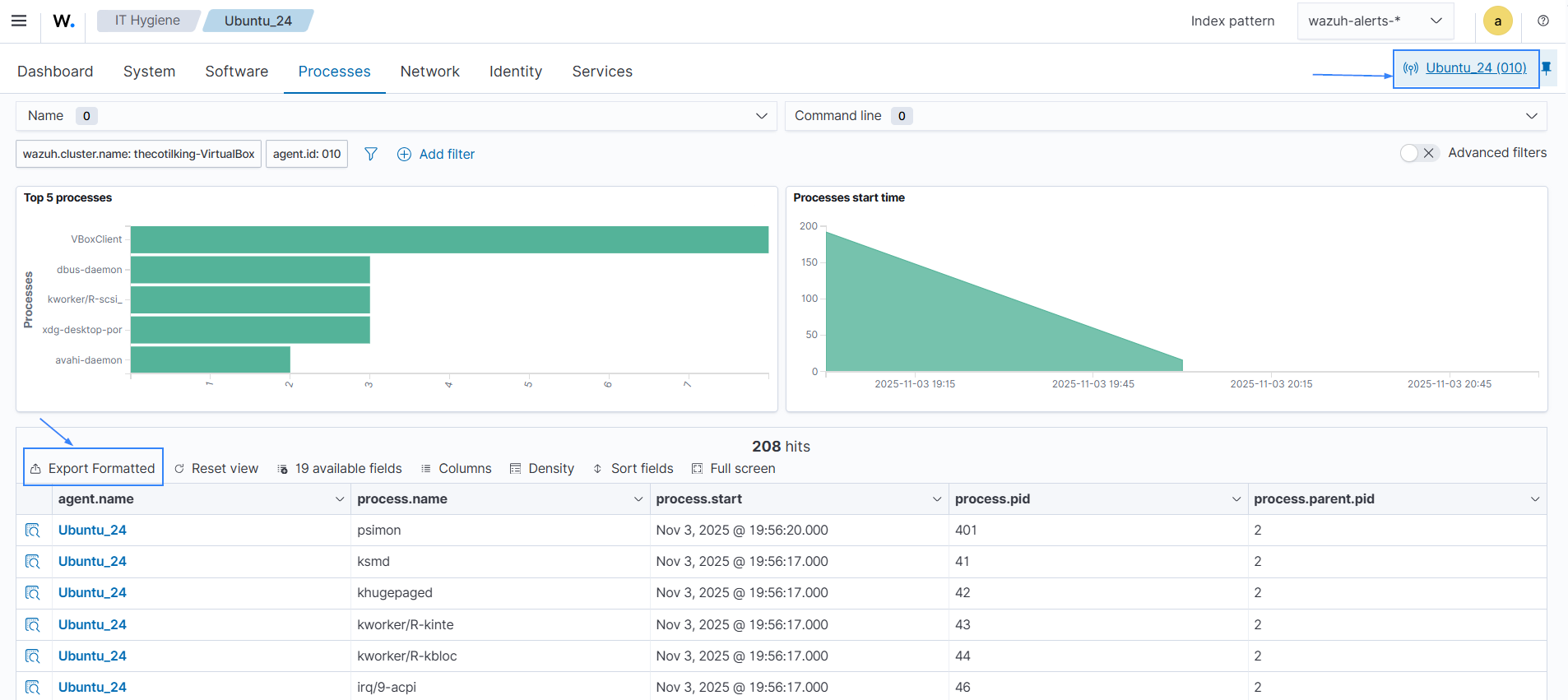Inventory data download