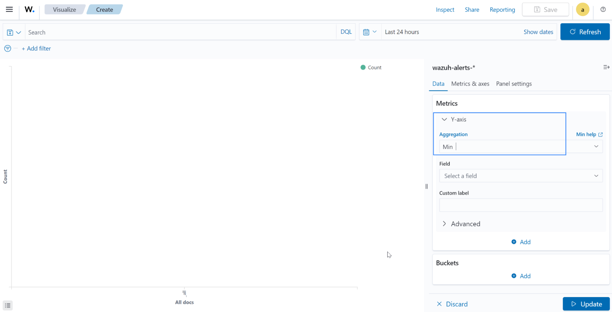 Min metrics aggregation