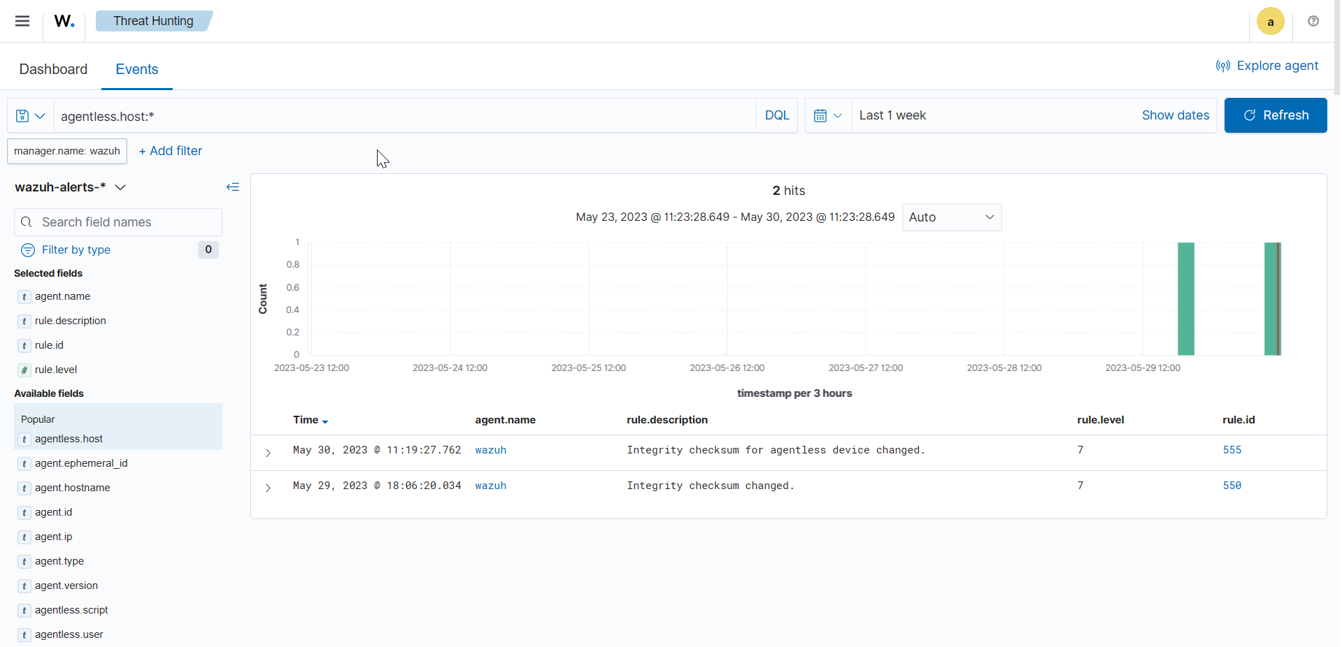 Navigate to Threat Hunting
