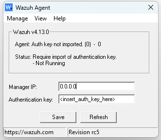 Windows agent manager